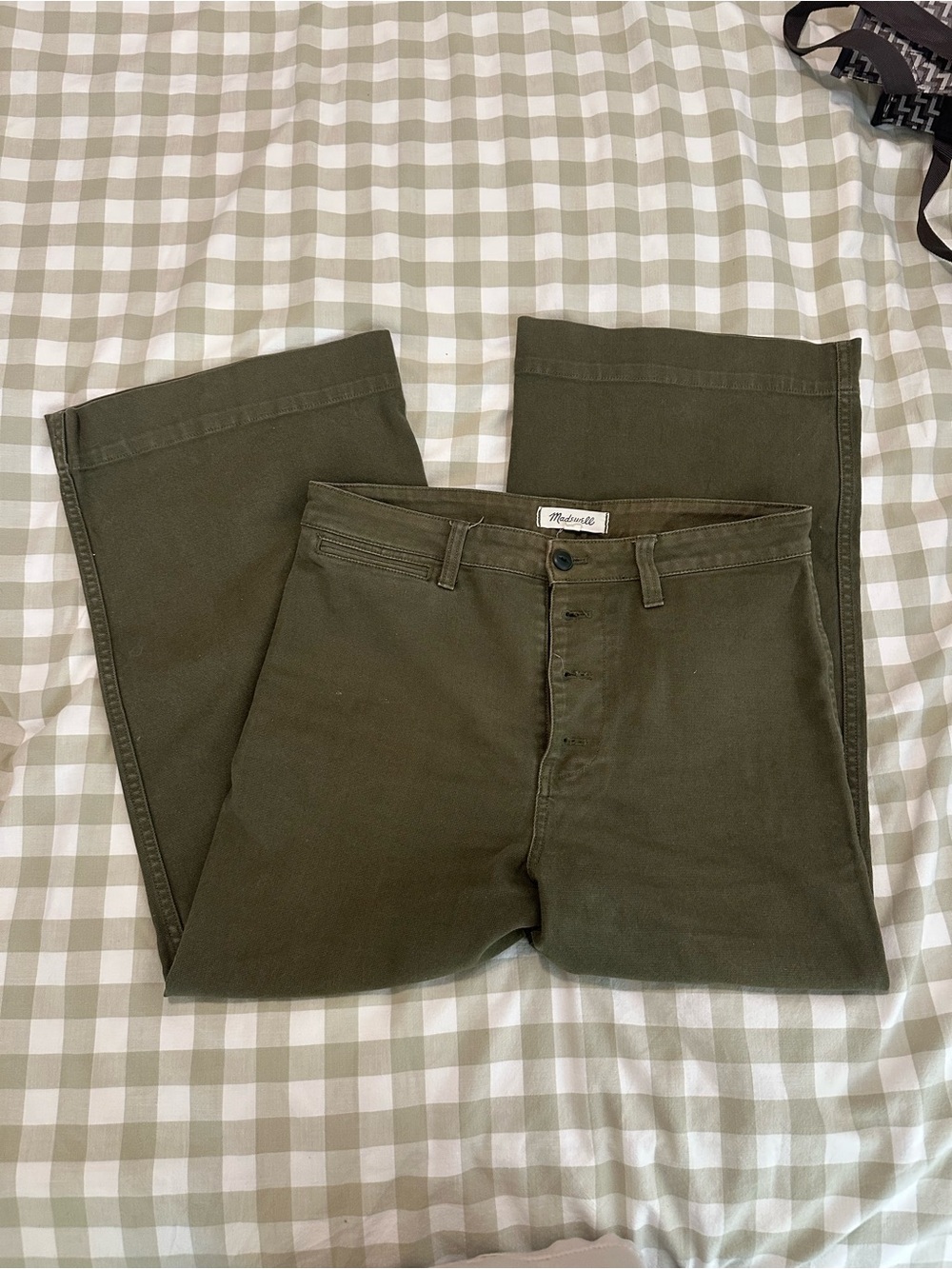 Madewell Olive Green Straight-Leg Chinos